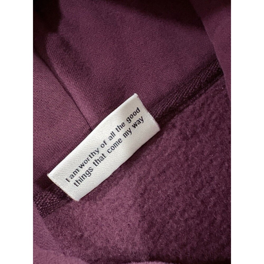 Comfrt Affirmation Collection Volume 9 Hoodie Mega Maroon Purple Burgundy Size L - Picture 9 of 16